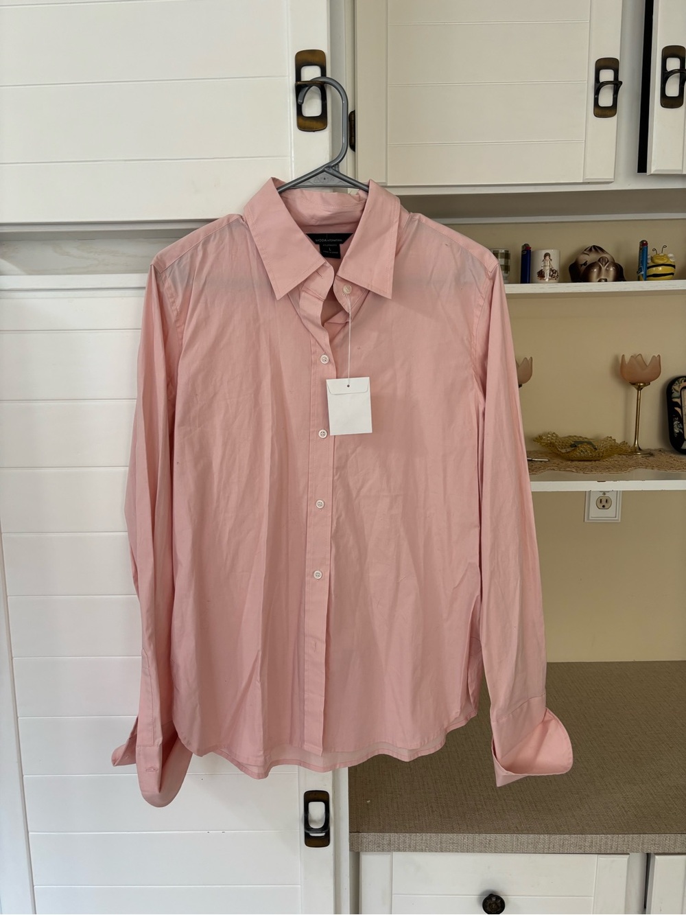Vintage Baby Pink button-up shirt